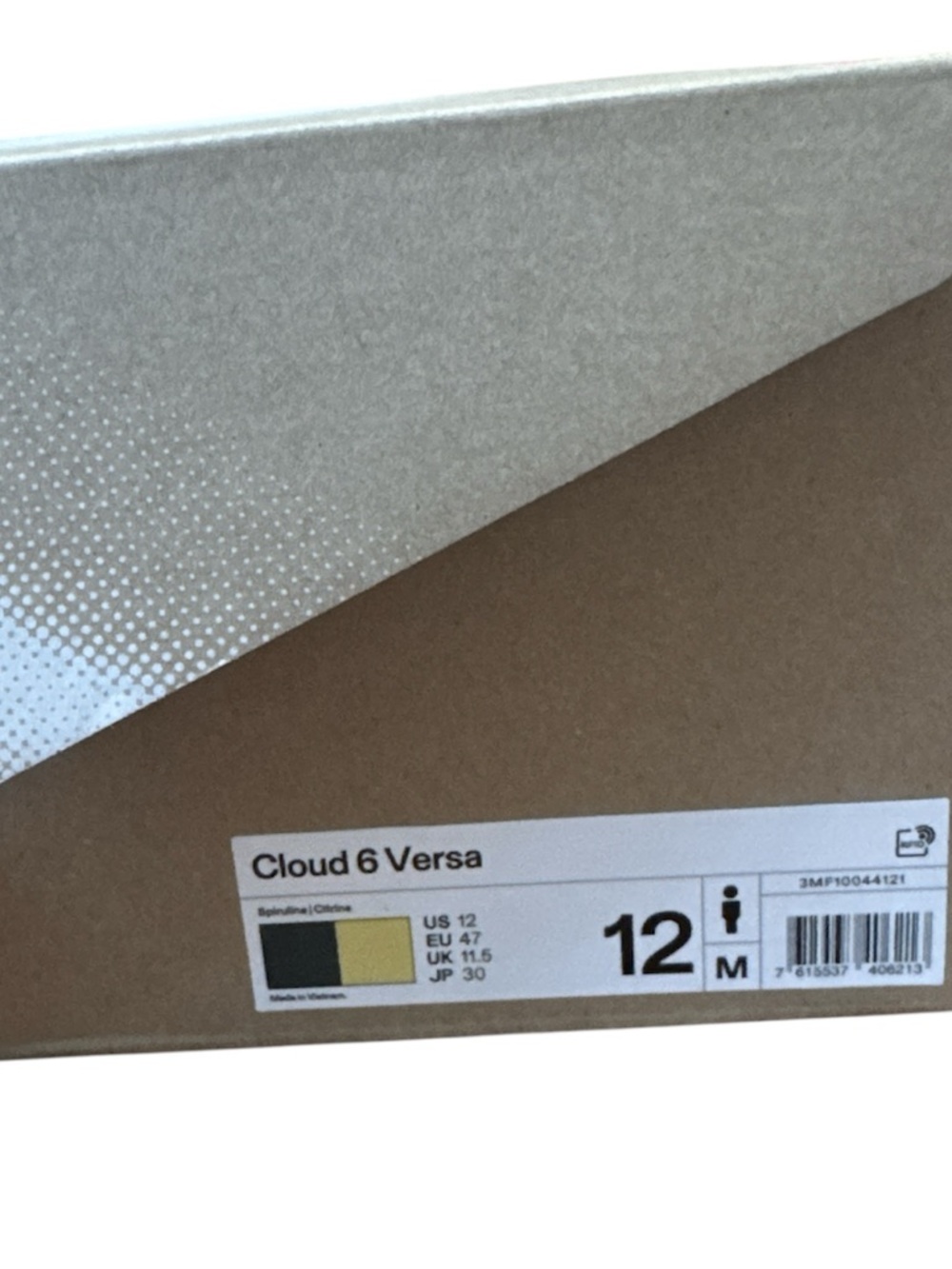 NEW ON CLOUD 6 Versa Men’s running shoes Size 12 - Picture 7 of 7